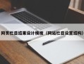 山南网页栏目结果设计模板（网站栏目设置结构）
